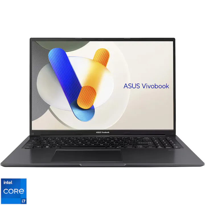 ASUS Vivobook 16 A1605VA cu procesor Intel® Core™ i7-13620H pana la 4.9GHz, 16'', WUXGA, IPS, 16GB DDR4 RAM, 1TB SSD, Intel® UHD Graphics, No OS, Indie Black