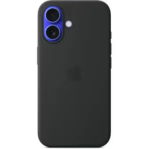 Husa telefon APPLE iPhone 16 Silicone Case cu MagSafe - Black, MYY13ZM/A