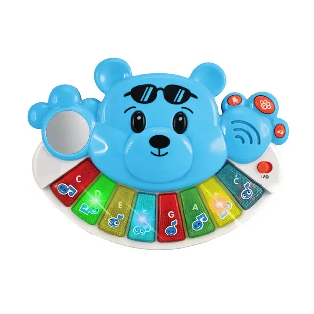 Pian cu sunete si lumini One Two Fun, forma ursulet