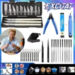Set de scule pentru imprimanta 3D, Excitat®, format din 38 de piese, pentru imprimare 3D, intretinere, curatare, dezasamblare si taiere