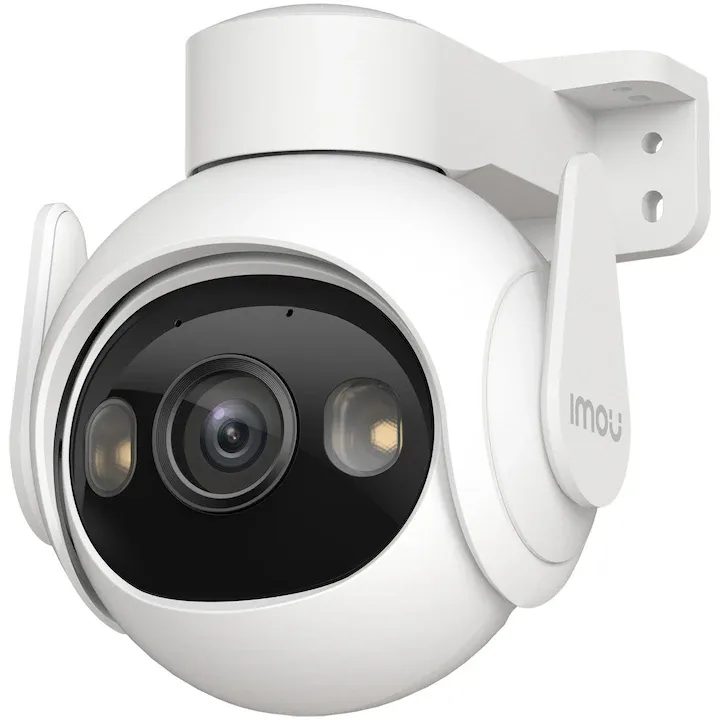 Camera de supraveghere Wireless IMOU Cruiser 2 IPC-S7EP-8Q0WEH cu Pan/Tilt 360 grade, 8MP, 4K, 3840x 2160, 8x Digital Zoom, Smart Color Night Vision, Smart Detection AI, Smart Tracking, Two-Way Talk, ONVIF, IP66
