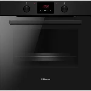 Cuptor incorporabil HANSA BOES68421, Electric, Autocuratare catalitica, 77 litri, Clasa A, negru