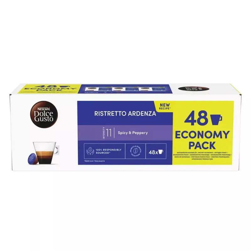 Capsule cafea Nescafe Ristretto Ardenza, compatibile Dolce Gusto, 48 capsule