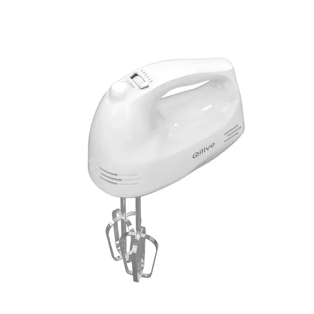 Mixer manual Qilive Q.5309, 150W, 5 trepte de viteza, alb