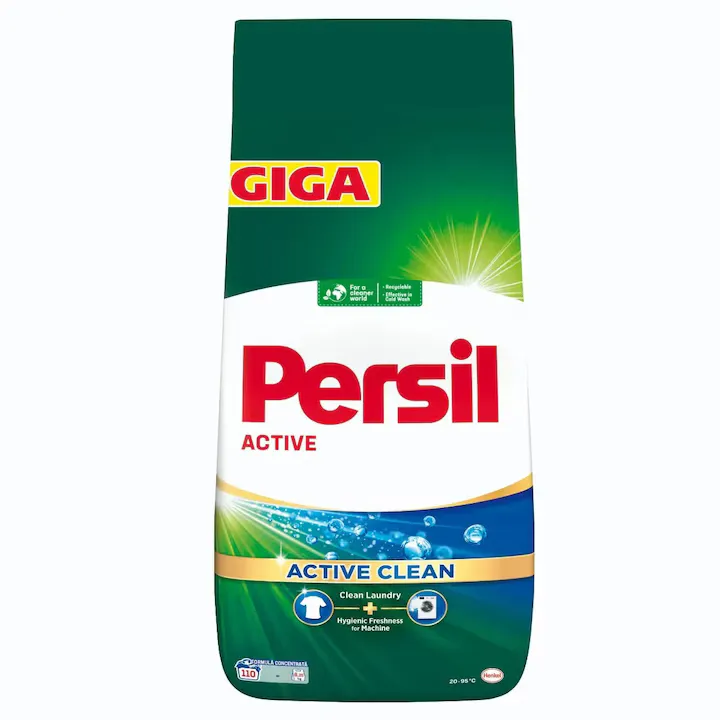 Detergent de rufe pudra Persil Active Clean Regular Professional, 110 spalari, 8.5kg