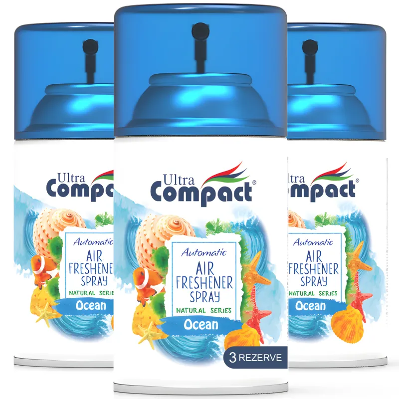 Pachet Rezerve Odorizant Camera Automat & Compatibil, Ocean, Ultra Compact, 3 x 250 ml