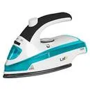 Fier de calcat de voiaj Lafe ZPH-201, 800W rezervor apa 40ml, talpa teflon, Alb/Albastru