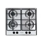Plita incorporabila Hausberg HB-556IN, Gaz, 4 arzatoare, Sistem de siguranta GAZ, Gratar din fonta, Material Sticla, Negru