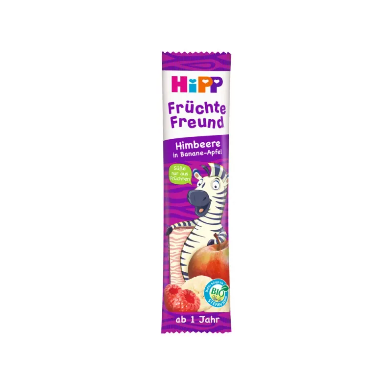 Baton Hipp Fruit-Friend mar, banana, zmeura, de la 1 an, 23 g