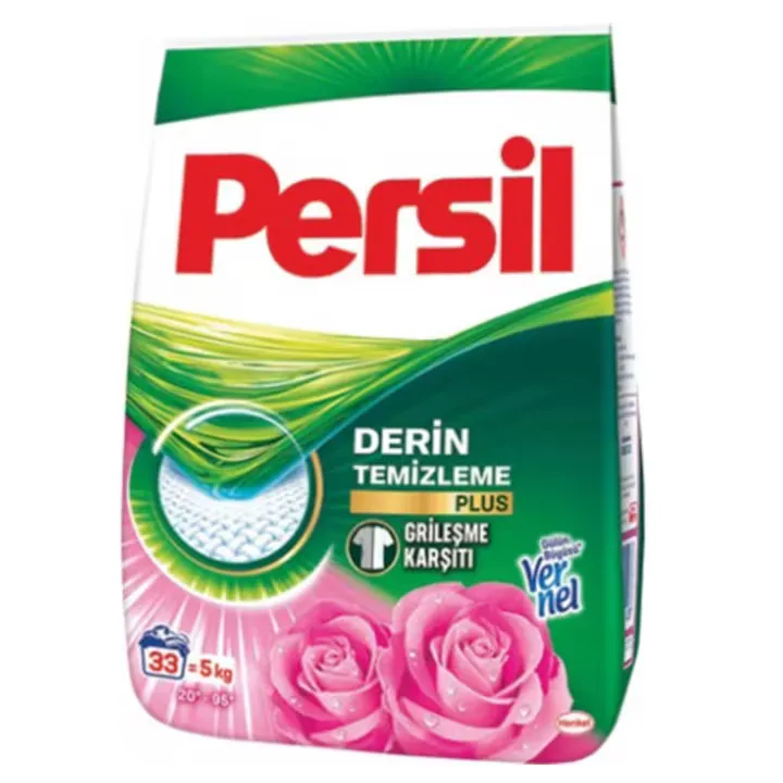 Detergent automat Persil Professional Powder Rose 5 kg, rufe albe si colorate, 33 spalari