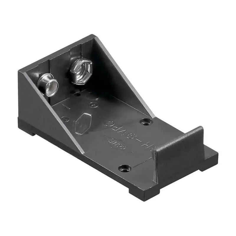 Suport baterie 1x 9V cu lamela pentru lipire negru 11995 Goobay
