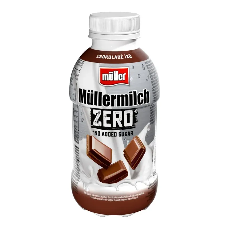 Bautura din lapte Mullermilch Chocolate, Fara Zahar, 400 g