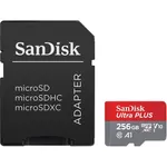 Card de memorie SANDISK Ultra Plus microSDXC, 256GB, 150MB/s, clasa 10/U1/A1, UHS-I, adaptor