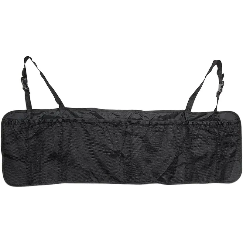 Organizator multicompartimentat pentru portbagaj, Zola®, prindere de tetiere, dimensiuni 33x104 cm, distanta intre prinderi 55 cm, negru
