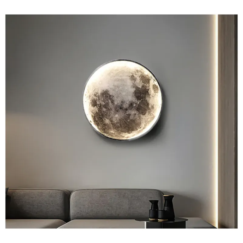 Aplica LED Decorativa Luna 34W Diametru 50CM Lumina Calda Neutra Rece 3000/4000/6000K