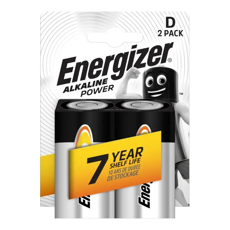 Baterii Energizer Alkaline D, LR20, E95, 2 bucati