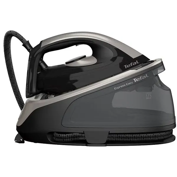 Statie de calcat TEFAL Express Easy SV6140E0, 2200W, 380g/min, 1.7l, talpa ceramica, negru-gri