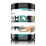 Proteina din zer Genius Nutrition Whey X5, Pudra proteica pentru cresterea masei musculare cu aroma de Bueno Chocolate, 900g