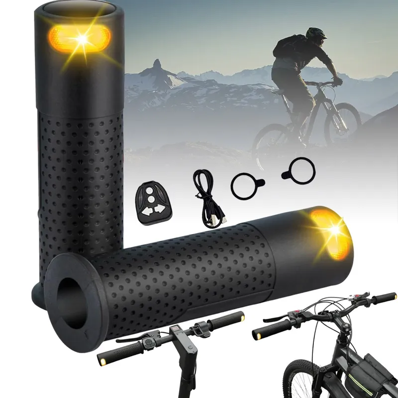Ghidon trotineta electrica, Bedee®, cu lumina de semnalizare, TPE, IPX5, Negru