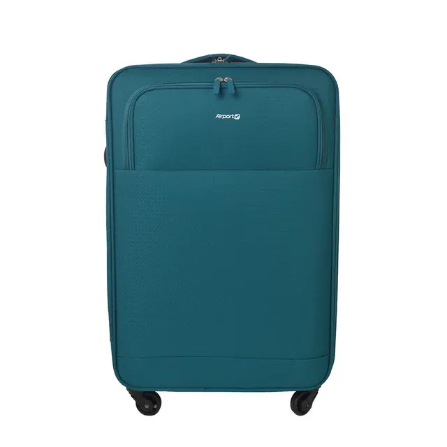 Troler Airport Air Soft, S, 4 roti, 45 x 67 x 26 cm, albastru