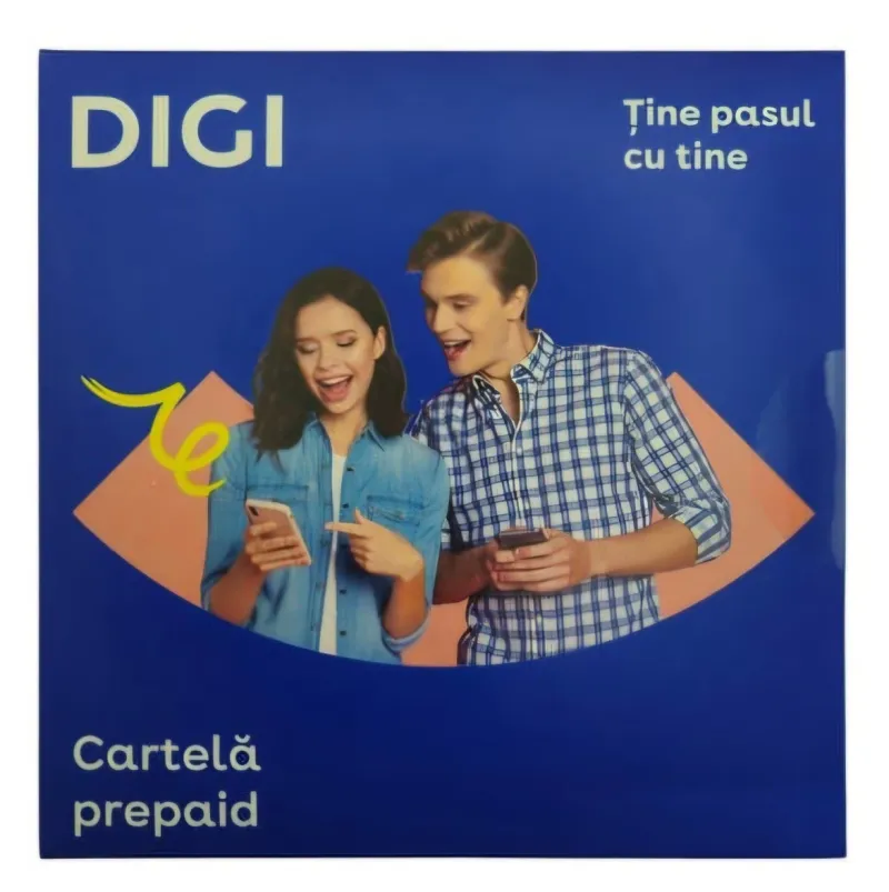 Cartela cu numar nou Digi PrePay SIM 4 EURO