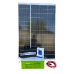 Kit solar fotovoltaic off grid invertor sinus pur LONG LIFE 4000W, MPPT 40A, 2 x panou solar 200W, baterie solara 200Ah gel si 20 m cablu solar, duce masina de spalat, aparat cafea, microunde, frigider, becuri, televizor, Solid Volt