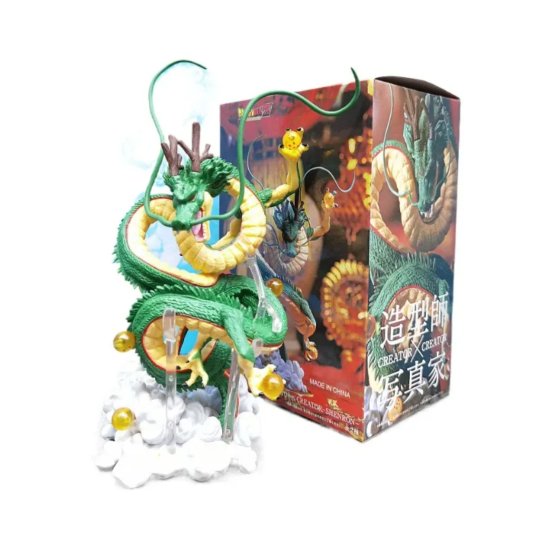 Figurina Dragon Ball Shenron, AjieQaQ, PVC, 16cm, Multicolor