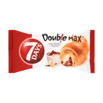 Croissant cu dubla umplutura crema cu aroma de vanilie si cacao 7 Days, 80 g