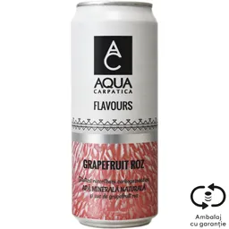 Bautura carbogazoasa cu apa minerala naturala si suc de grapefruit roz 330ml