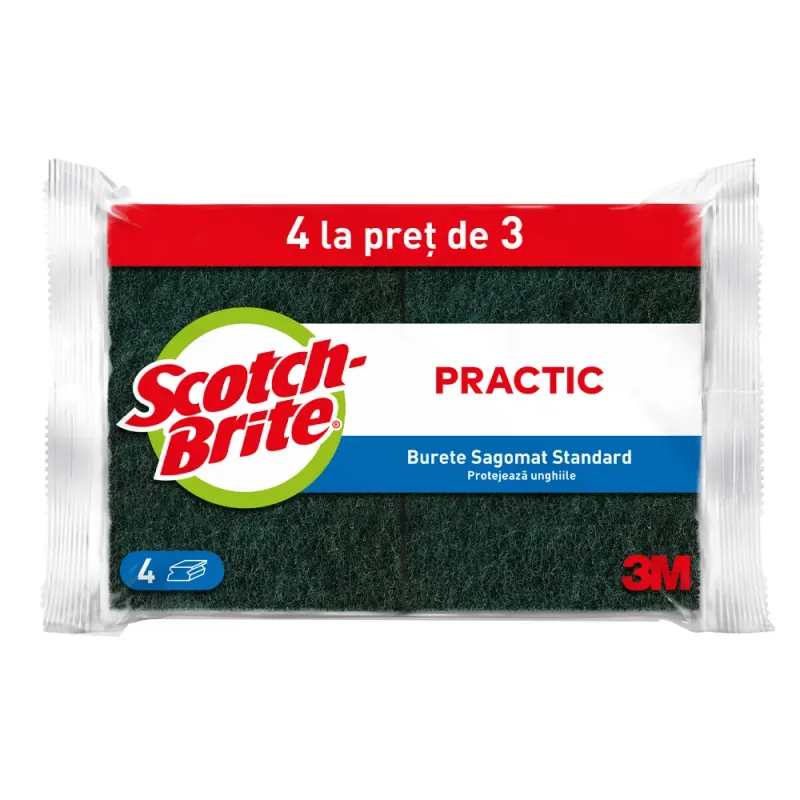 Burete de vase sagomat standard 4 la pret de 3