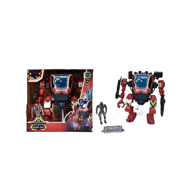 Set 2 roboti de lupta cu lumini si sunete, 3 piese