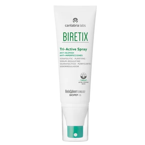 Spray pentru acnee corporala Biretix Tri-Active, 100 ml, Ca : Farmacia Tei online