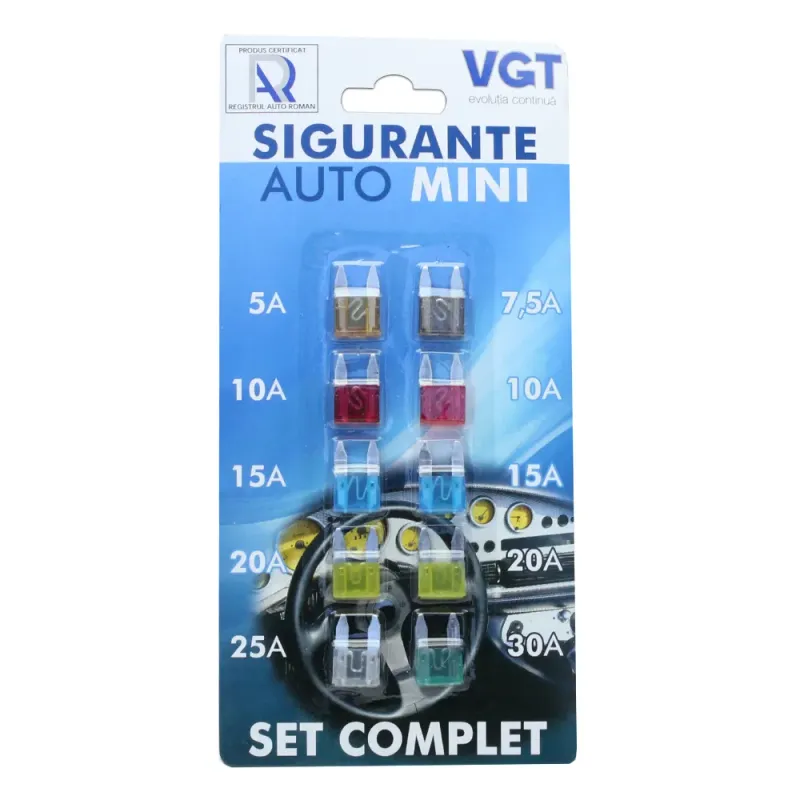 Set 10 sigurante mini auto Kraftmann