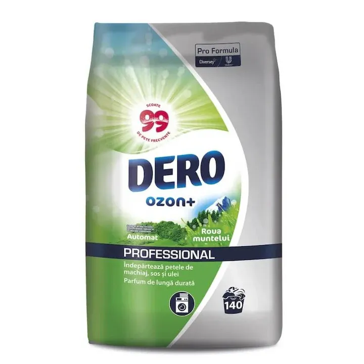 Detergent rufe automat Dero Ozon+ Professional Roua Muntelui, 140 spalari, 10.5 kg