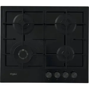 Plita incorporabila WHIRLPOOL GOFL 629/NB1, Gaz, 4 arzatoare, Wok, negru