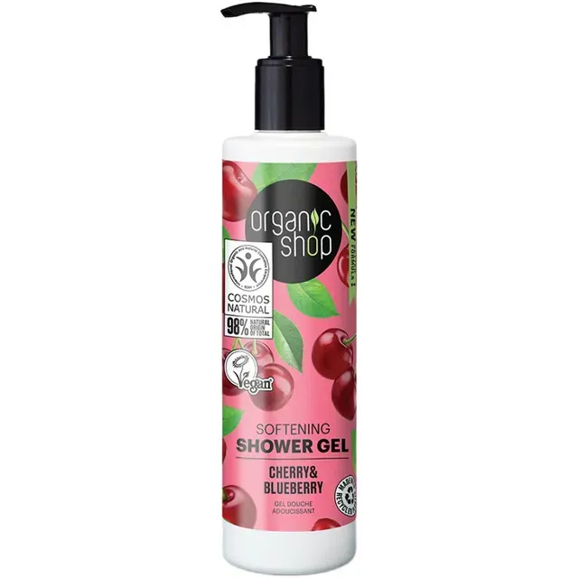 Gel de dus Organic Shop Cherry & Blackberry, 280 ml