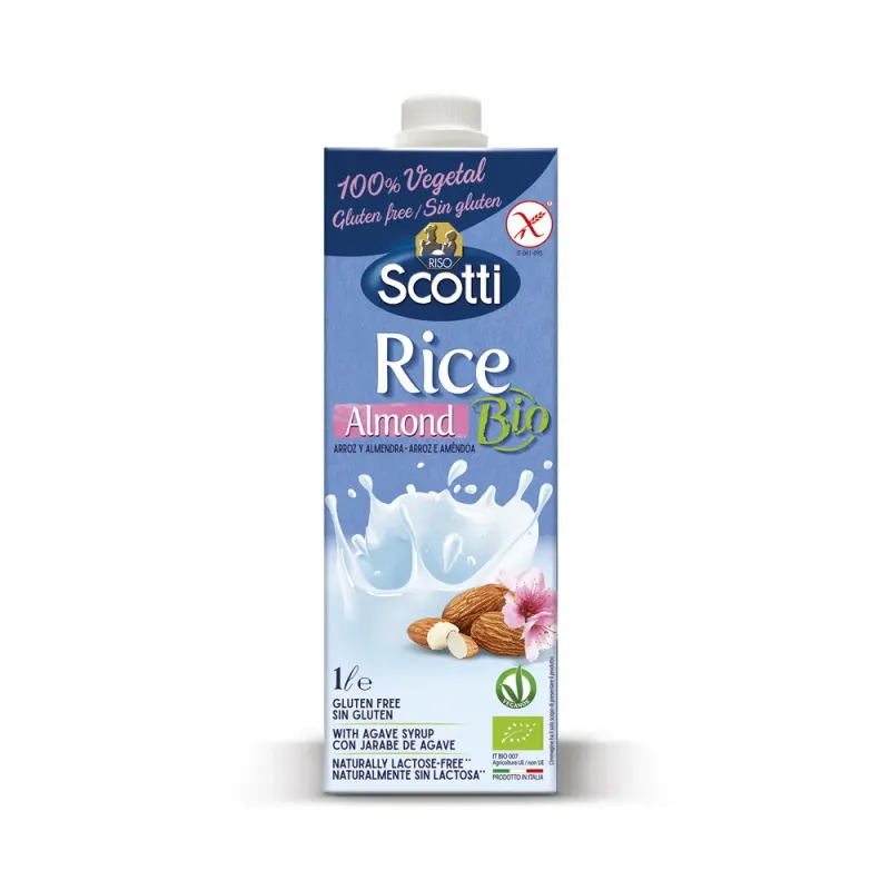 Bautura din migdale BIO Riso Scotti, fara lactoza, 1L