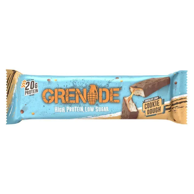Baton proteic cu aroma de aluat de fursecuri Grenade Chocolate Chip, 60 g