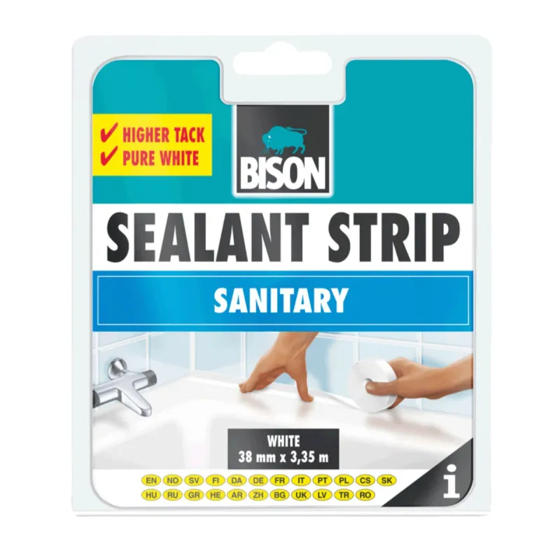 Banda pentru etansare, Bison Sanitary, silicon, 38 mm x 3.35 m | Dedeman