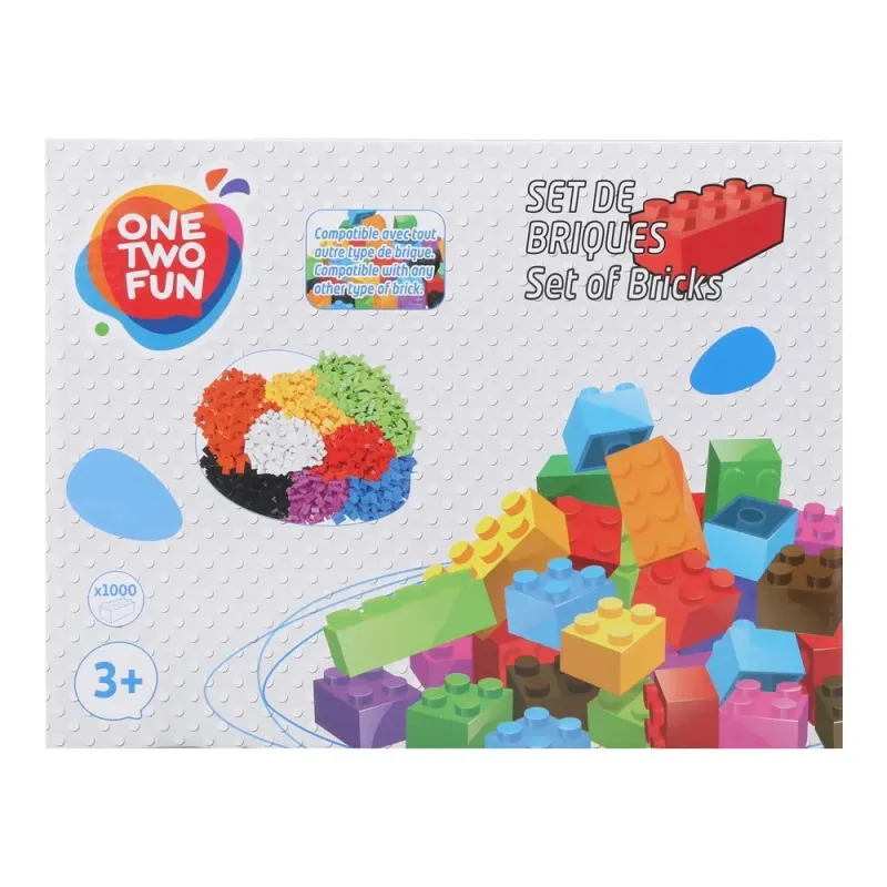 Set 1000 caramizi de construit One Two Fun