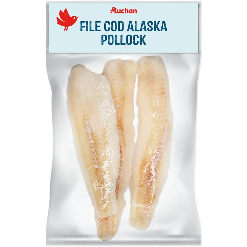 File de cod Alaska Pollock Auchan, 500 g