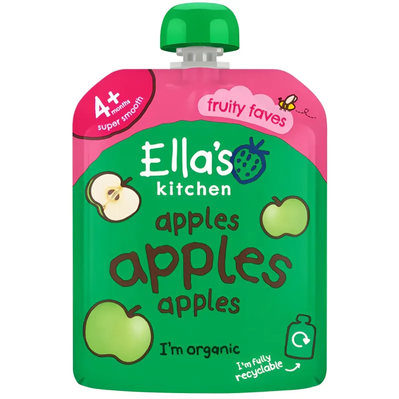 Piure cu mar Ella's Kitchen, de la 4 luni, 70 g