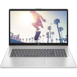 Laptop HP 17-cn4001nq, Intel Core 5 120U pana la 5.0GHz, 17.3" Full HD, 16GB, SSD 1TB, Intel Graphics, Free Dos, argintiu