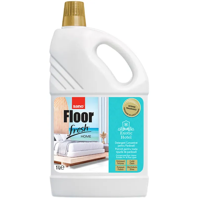 Detergent concentrat pentru pardoseli Sano Floor Fresh Home Exotic Hotel, 1 l