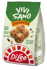 Biscuiti vegani cu bucati de ciocolata DiLeo Vivisano, 280 g