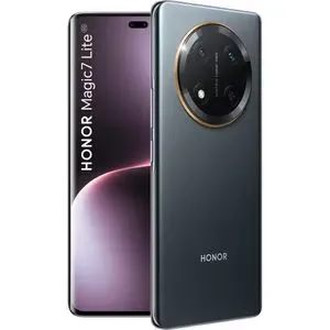 Telefon HONOR Magic 7 Lite, 256GB, 8GB RAM, Dual SIM, Titanium Black