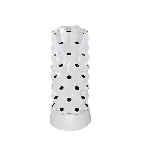 Turn Hydroponic pentru irigare plante cu 80 de spatii, ABS, alb