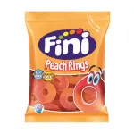 Jeleuri cu aroma de piersici Fini Peach Rings, 80 g