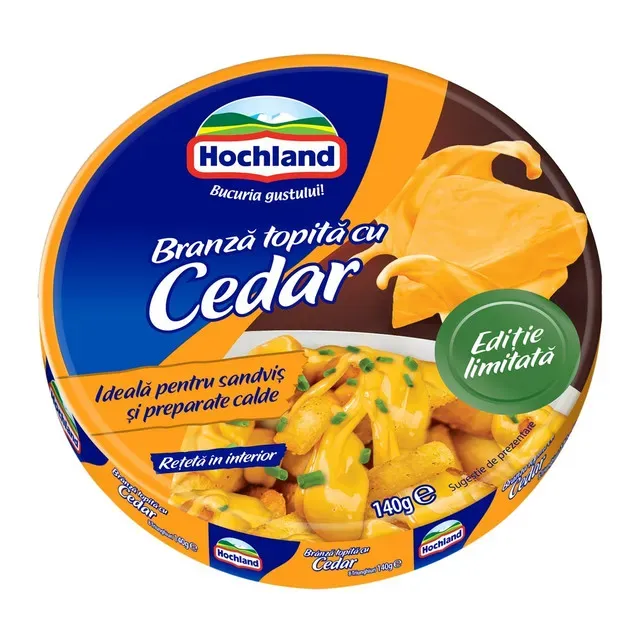 Branza topita cu cedar Hochland, 140 g