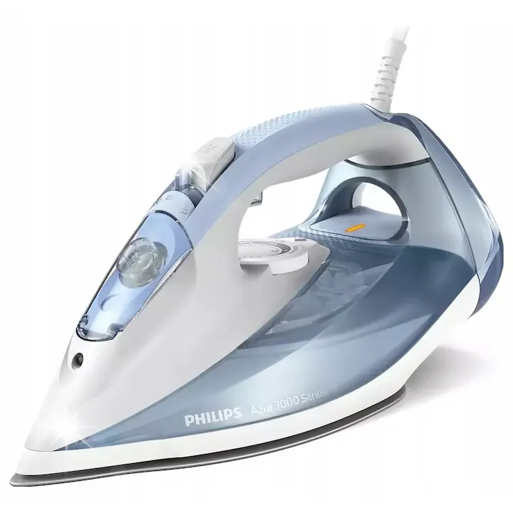 Fier de calcat Philips, model DST7011/20, 2600W, abur 220g, capacitate rezervor 300ml, gri-albastru